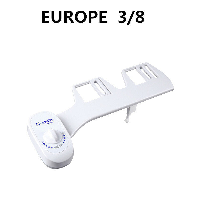 Toilet Seat Attachment Bathroom Water Spray Non-Electric Mechanical Bidet