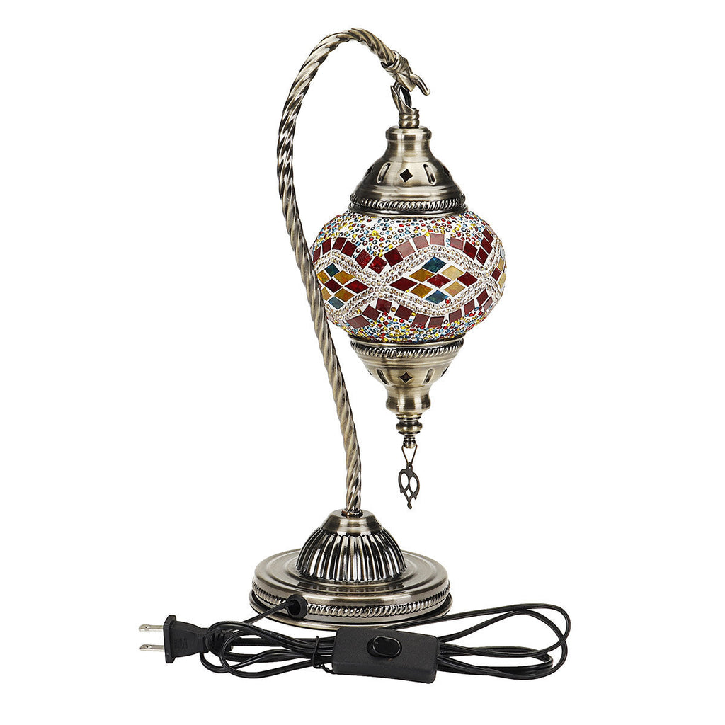 110-240V Retro Turkish Moroccan Romantic Handmade Table Lamp Home Bar Fixture Decor E27