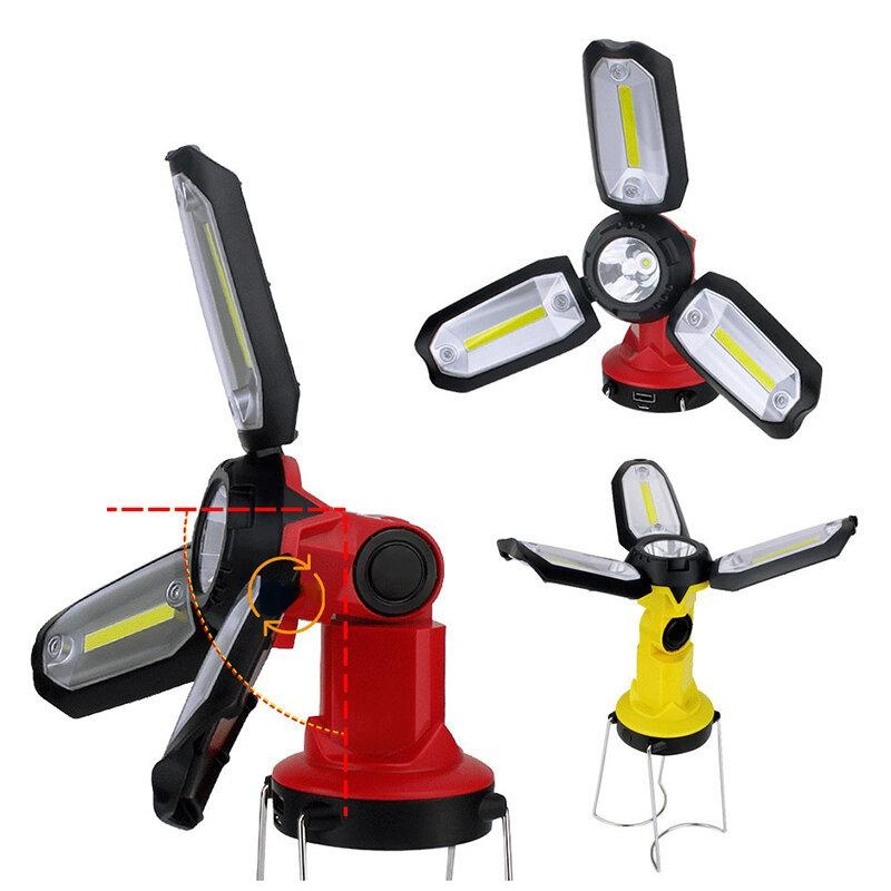 Rechargeable Camping Lantern Flashlight Hanging Camping Light Portable Collapsible Light