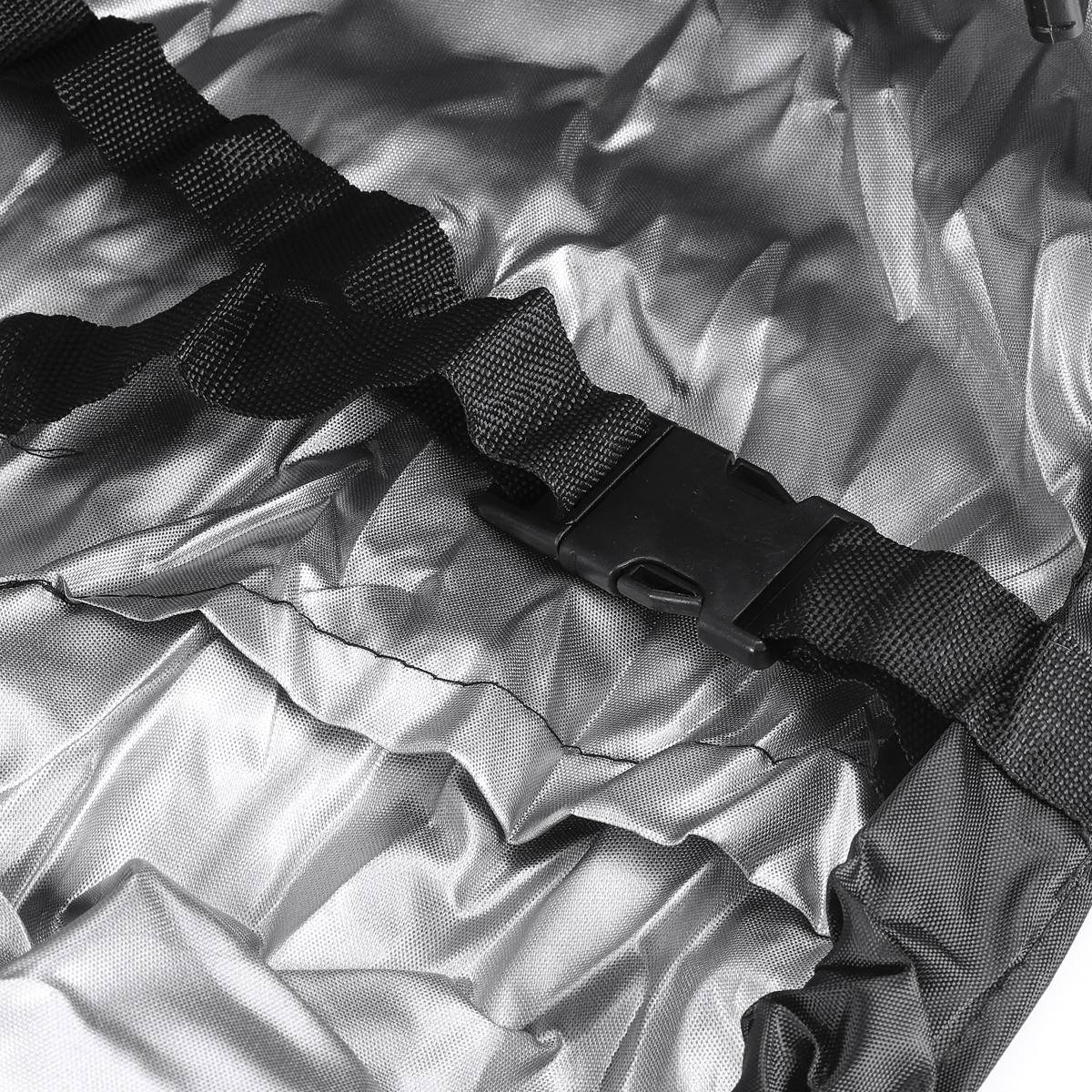 11-13ft 14-16ft 17-19ft 20-22ft Boat Cover UV-Protected Premium Heavy Duty 210D Trailerable Canvas Black