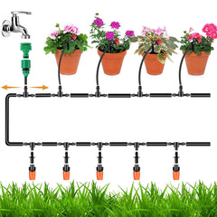 Automatic Garden Micro Drip Irrigation System Timing Controller Plant Flower