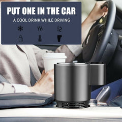 Car Heating And Cooling Cup Stainless Steel Travel Electric Vehicle Heating And Cooling Cup,12V