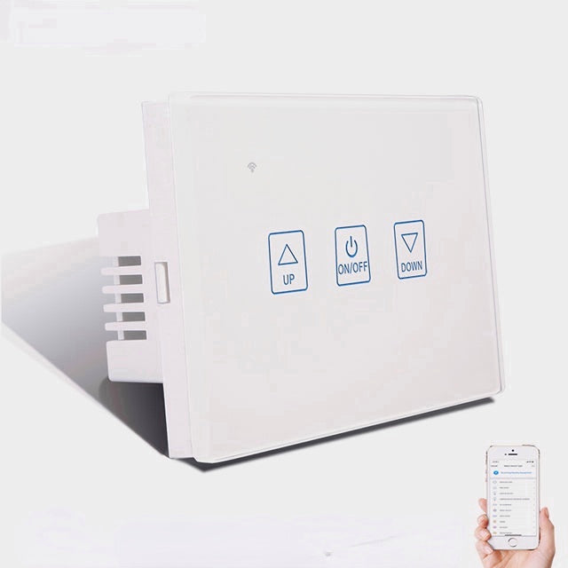 Wireless Smart LED Dimmer Switch US Standard Wifi Smart Touch Deluxe Crystal Panel Switch Tuya App Remote Control