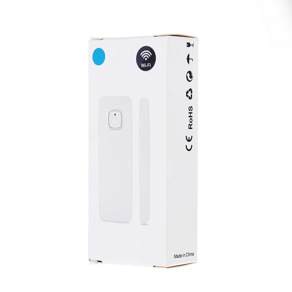 USB Charging Smart Home Security Wireless Door Alarm WiFi Window Door Sensor Detector Via App Control Compatible Amazon Alexa Google Home