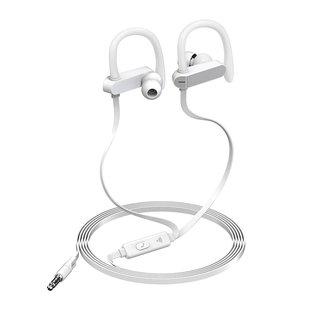 Sports Ear Hook Earphone Universal Wired Headset With Mic for Mobile Phones PC