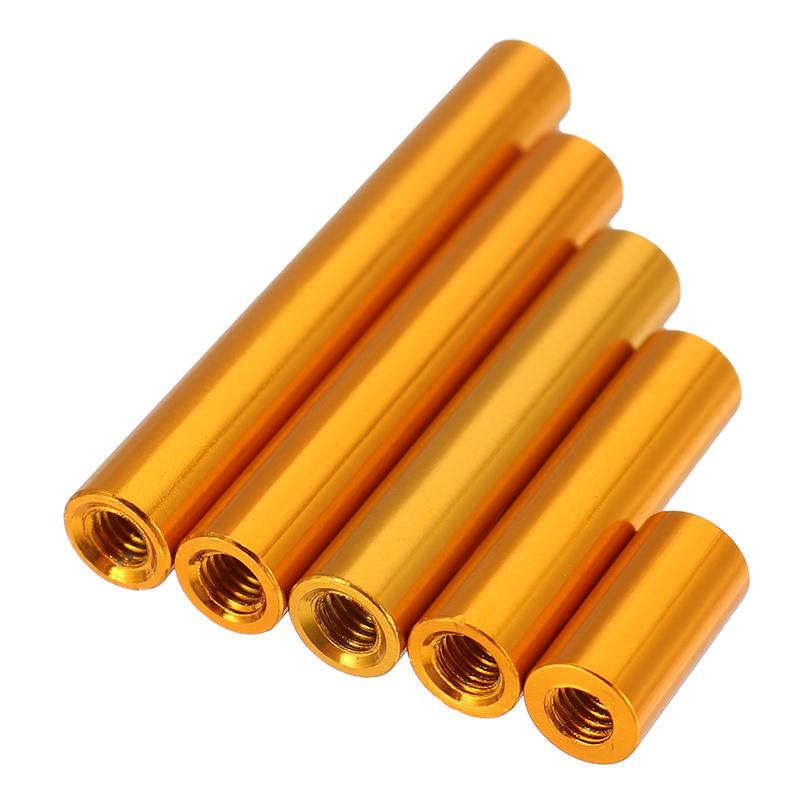 M3 Aluminum Alloy Standoff Studs 10-35mm Gold Round PCB Board Spacers Standoffs 10pcs