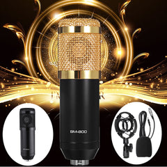 Professional Studio Condenser Microphone 3.5mm Wired Sound Recording For Computer Karaoke KTV