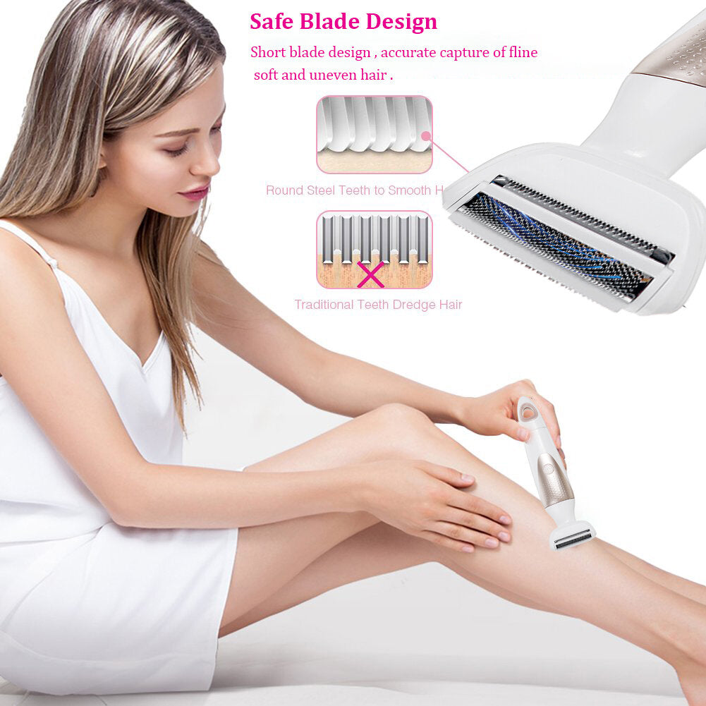 5 in 1 Pro Electric Facial Nose Eyebrow Hair Remover Women Painless Epilator Shaver