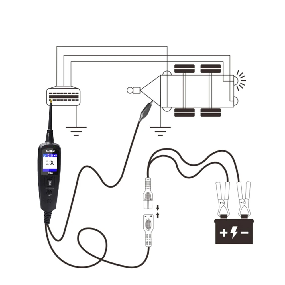 Automotive Electrical Circuit System Tester for Cars and Trucks 0V - 70V