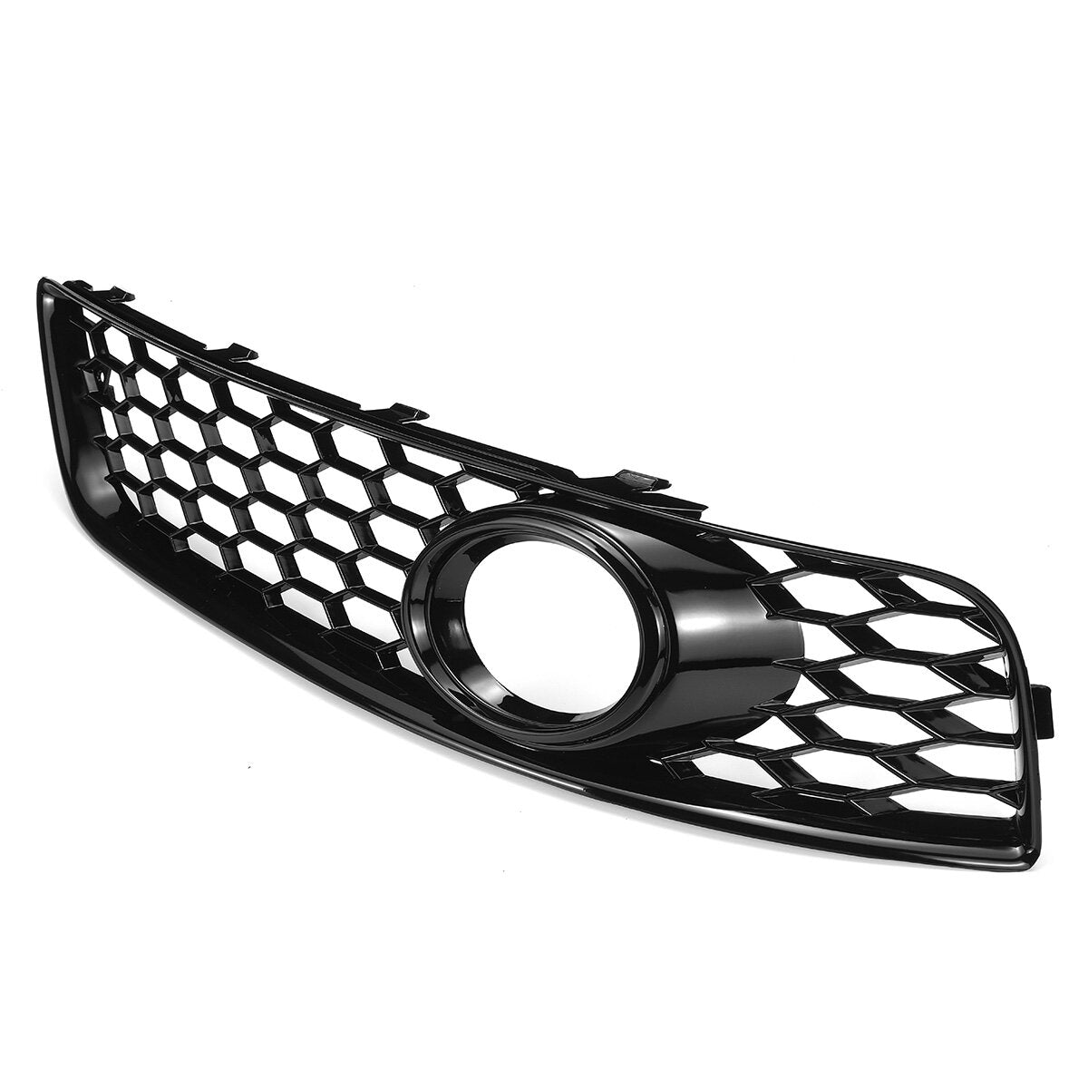 Front Fog Light Lamp Grille Grill Cover Honeyycomb Glossy Black