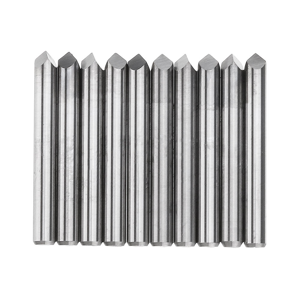 10pcs 3.175mm Shank 90 Degree 0.1/0.2/0.3mm Tip Engraving Bit CNC Tool