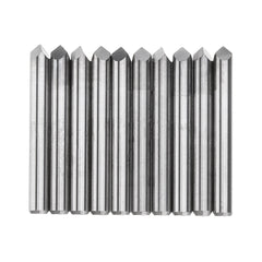 10pcs 3.175mm Shank 90 Degree 0.1/0.2/0.3mm Tip Engraving Bit CNC Tool