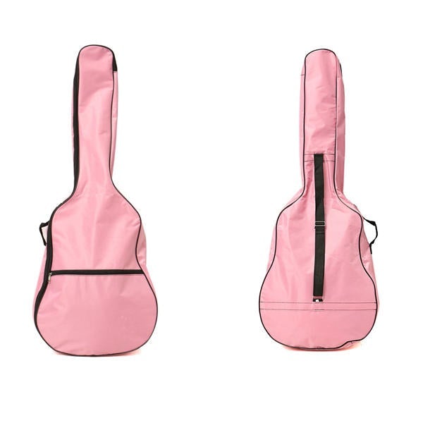 Nylon Pink Guitar Shoulder Hand Bag For Folk Acoustic Guitar 39 40 41 Inch