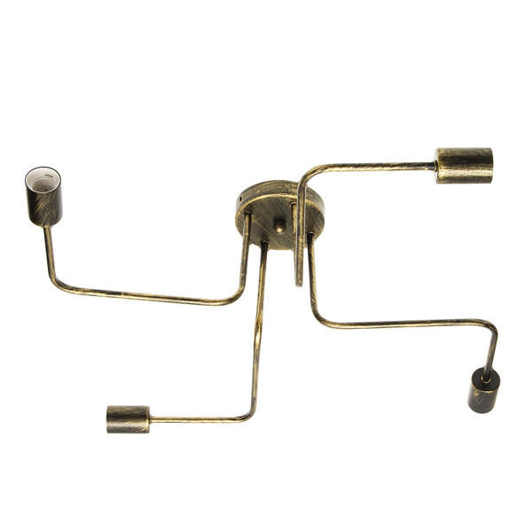 4Heads Vintage Industrial Chandelier Pendant Light Metal Flush Mount Ceiling Lamp AC110-240V