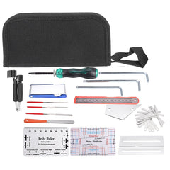 25PCS Guitar Tool Kit Repairing Maintenance Tools String Organizer Action Ruler Gauge Measuring Tool