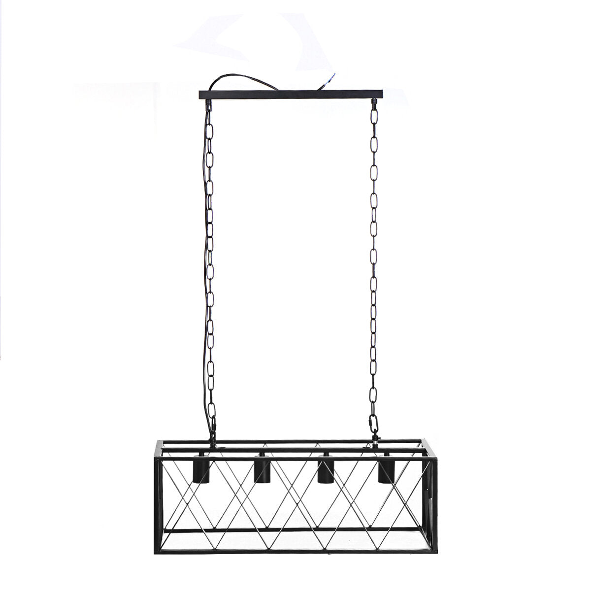 85-265V Industrial Kitchen Pendant 4/6-Light Chandelier Ceiling Lamp Fixture Decor Without Bulb