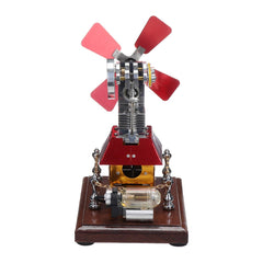High Speed Stirling Engine Windmill Fan Propeller External Combustion Engine Model Decor Gift