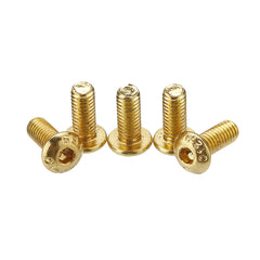 M4AH3 50Pcs Titanium Plated M4 Hex Socket Button Head Screws Alloy Steel 12.9 Grade Screw Bolt M4*10
