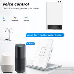 WiFi Smart Boiler Switch US/EU 110V 220V Touch Control Wall Electric Water Heater On Off with Alexa Google Home