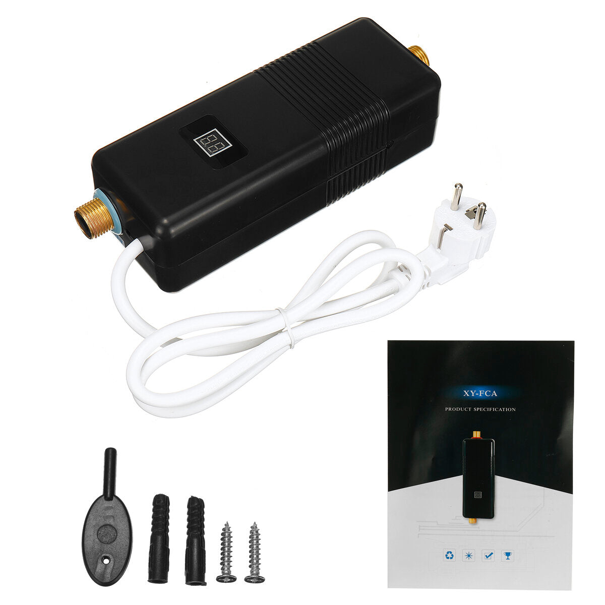 3000W/3500W Instantaneous Water Heater LCD Display Intelligent Anti-electric Water Heater