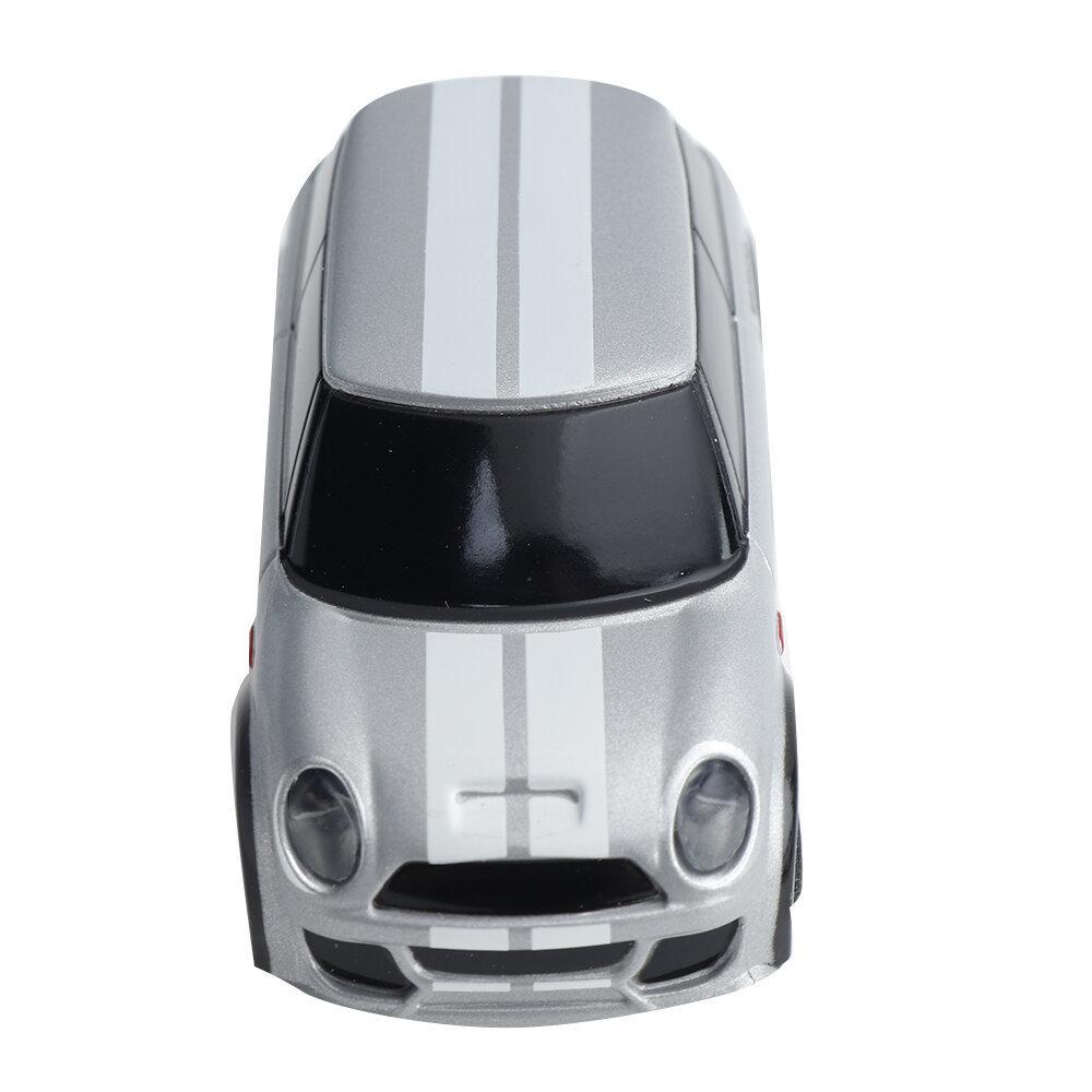 RTR 1/76 2.4G 2WD Fully Proportional Control Mini RC Car LED Light Vehicles Model Grey