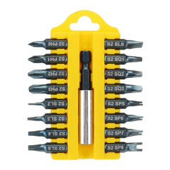17 In 1 Screwdriver Bit Set Alloy Steel 1/4 Inch Hex Shank Screwdriver