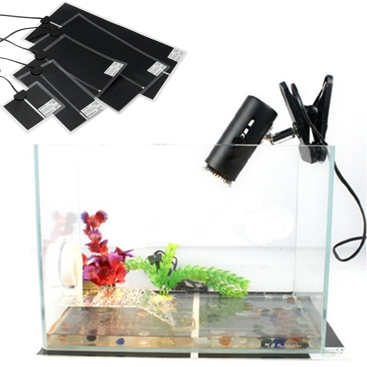 220V Reptile Pet Vivarium Heater Brooder Incubator Heat Mat Heating Pad Terrarium Floor Foil Reptiles