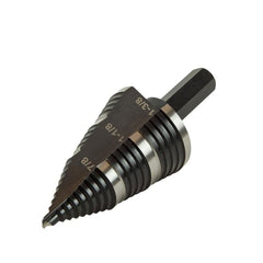 7/8 To 1-3/8 Inch 6542 Titanium Coated Step Faster Professional Drill Bit For Electrician