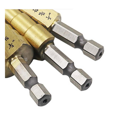 3/16-1/2 1/4-3/4 1/8-1/2 Inch Step Drill Bit Type 1/4 Shank