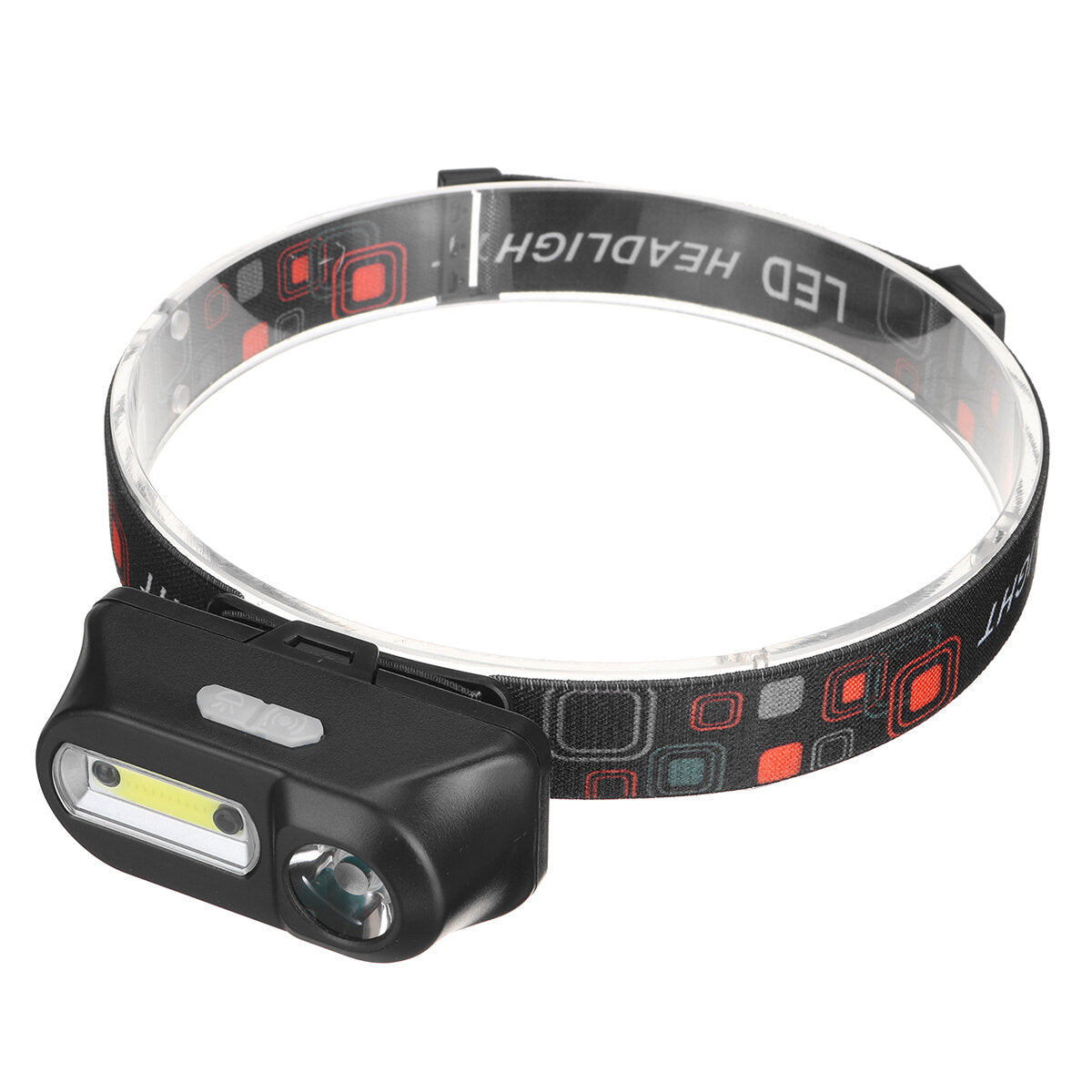 USB Rechargeable COB Headlamp Running Camping Fishing Cycling Flashlight Sensor Work Light