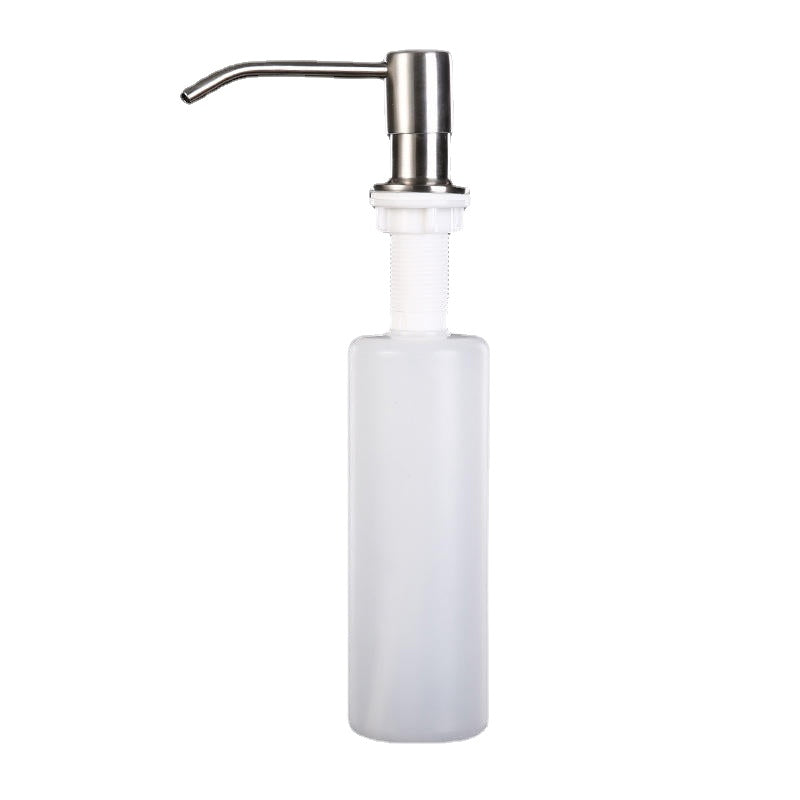 300ml Stainless Steel Sink-Mounted Liquid Soap Dispenser Kitchen Bathroom Bottle