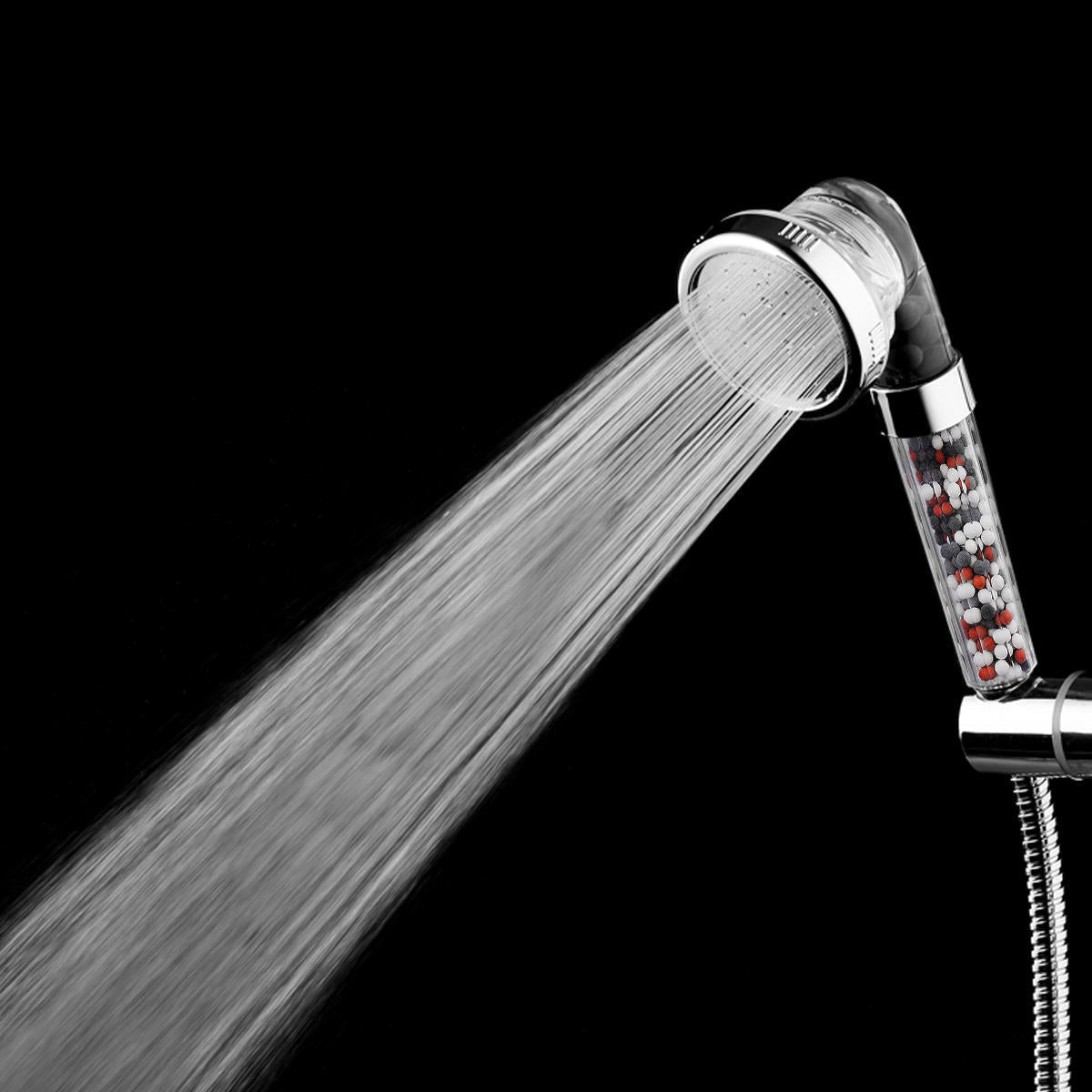 Ionic Shower Head Upgraded 4-Layer Filtration Universal Handheld Showerhead Higher Pressure Water Saving with 3 Sprays Modes Extra Filter