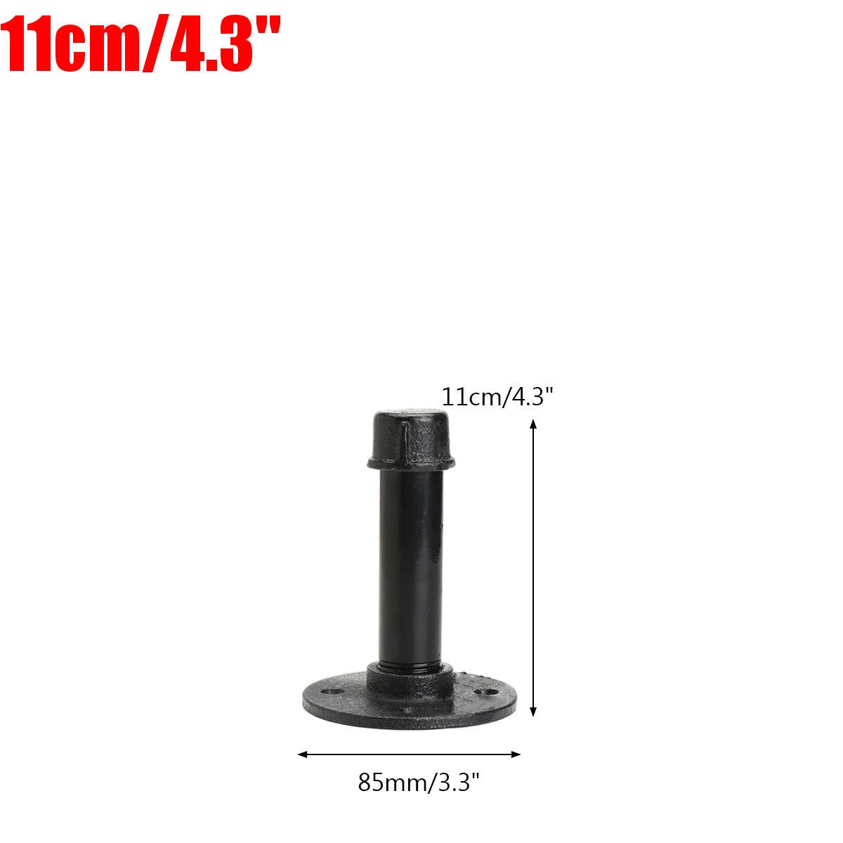 Industrial Iron Pipe Shelf Bracket Rustic Wall Mount DIY Shelving Furniture 3 Sizes