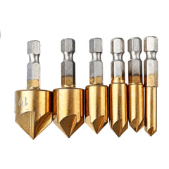 14pcs Chamfer Countersink Drill Bits Wood Plug Cutter Set