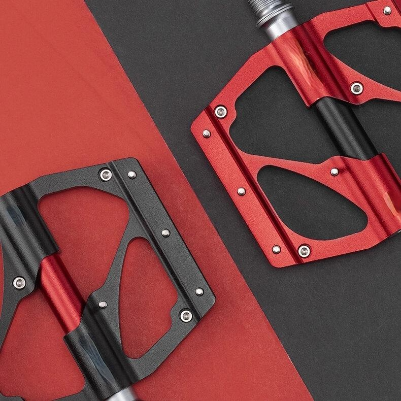 Bicycle Pedals Aluminum Alloy Non-slip High Speed Bearing Hollow-carved Dustproof