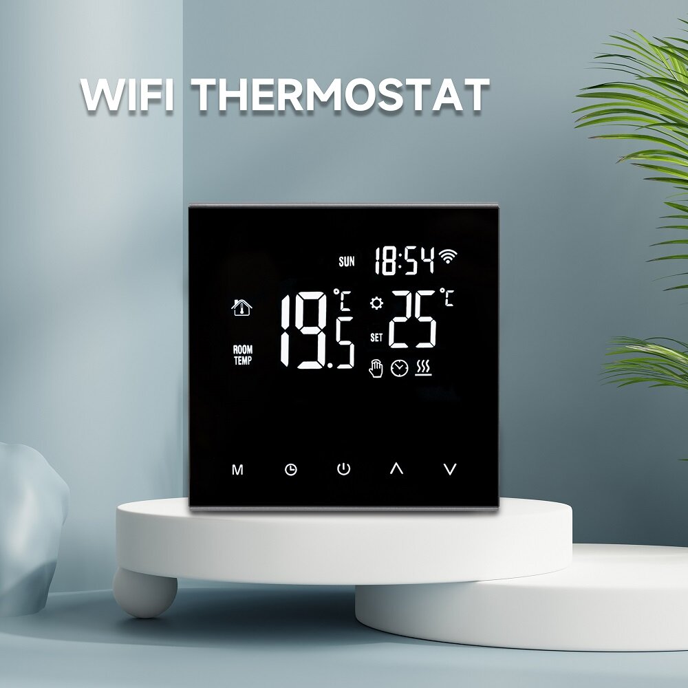 WiFi Smart LCD Display Touch Screen Thermostat for Electric Floor Heating Water/Gas Boiler Temperature Remote Controller