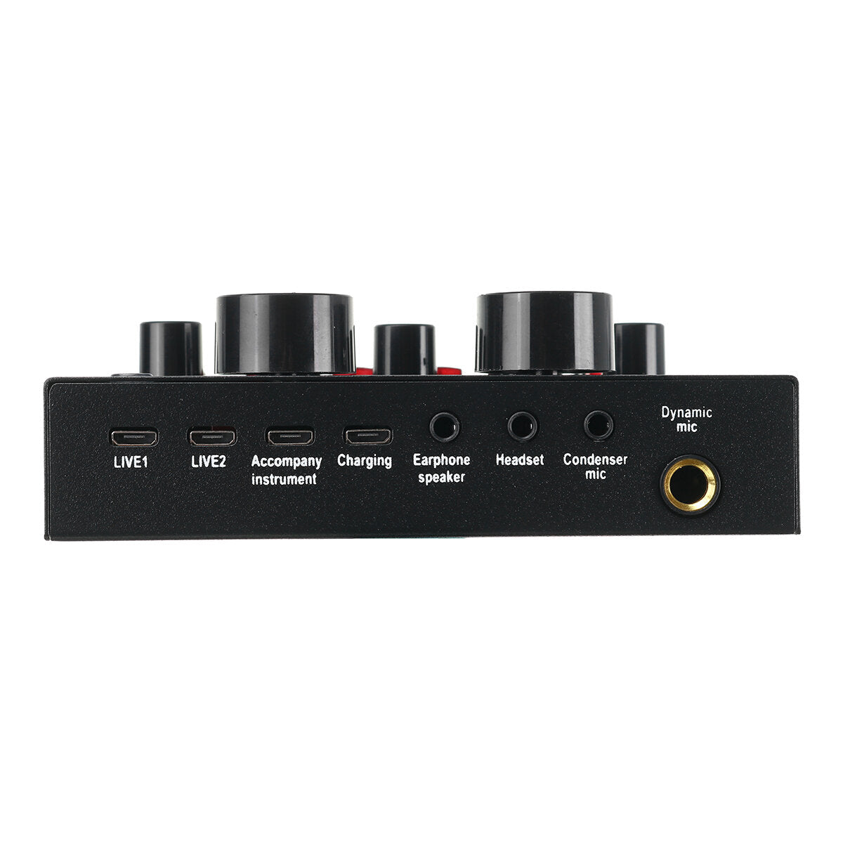 9in1 Condenser Microphone Kit Live Sound Card Stand Shock Mount Professional Mic Set for Broadcast Singing K Songs