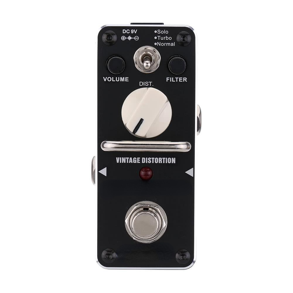 Black Teeth Vintage Distortion Electric Guitar Effect Pedal Mini Single with True Bypass
