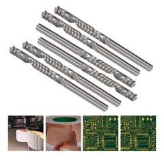 10pcs 1/8 Inch Shank End Mill Cutter 1 Flute Carbide Spiral Milling Cutter