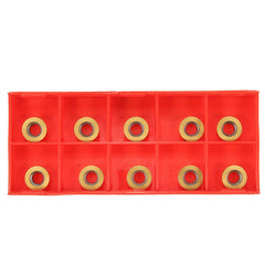 Face Milling External Lathe Holder with 10pcs RPMT10T3MO Inserts Turning Tool Set