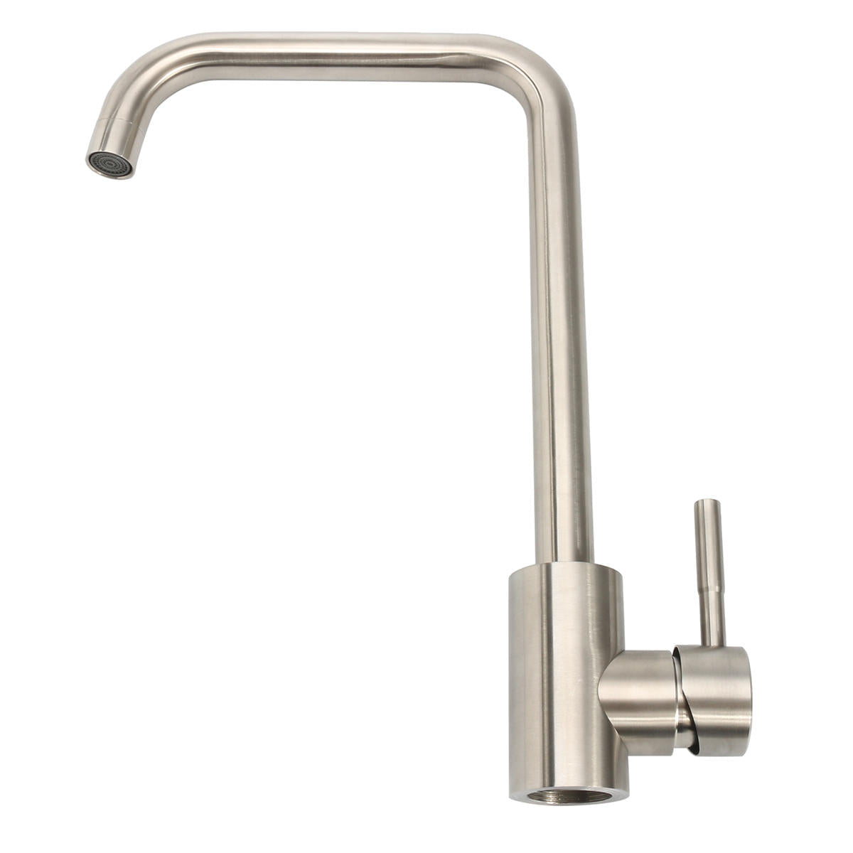 304 Stainless Steel Burnished Faucet Kitchen Hot And Cold Water Mixer Single Handle Rotation Tap