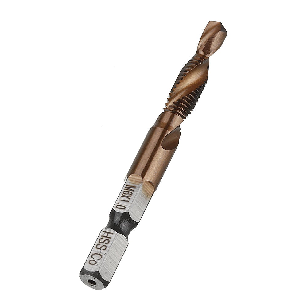 HSS Co M35 Cobalt Combination Drill Tap Bit M3-M10 Deburr Countersink Drill Bit