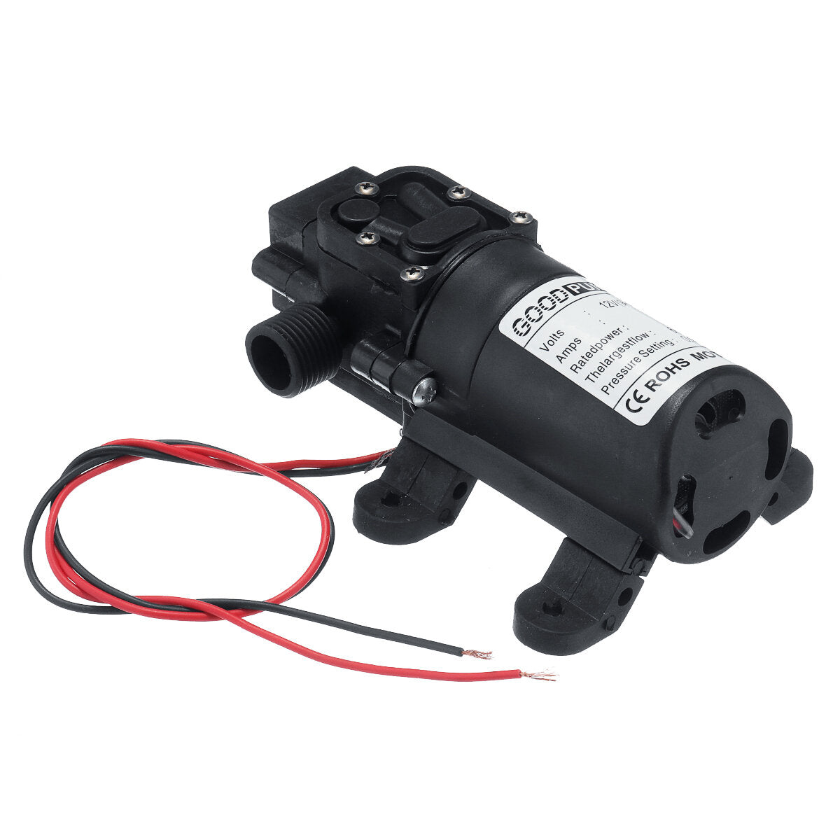 12V 72W Water Diaphragm Pump 6L 20mm High Pressure Automatic Diaphragm Water Pump Self Priming Sprayer Marine Pump