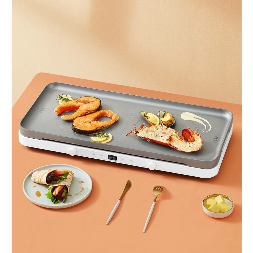 Double Induction Cooker IH Electromagnetic Temperature Control Continuous Heating 2200W