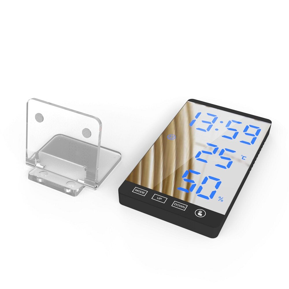 LED Image Clock Temperature and Humidity Meter Electronic Weather Clock