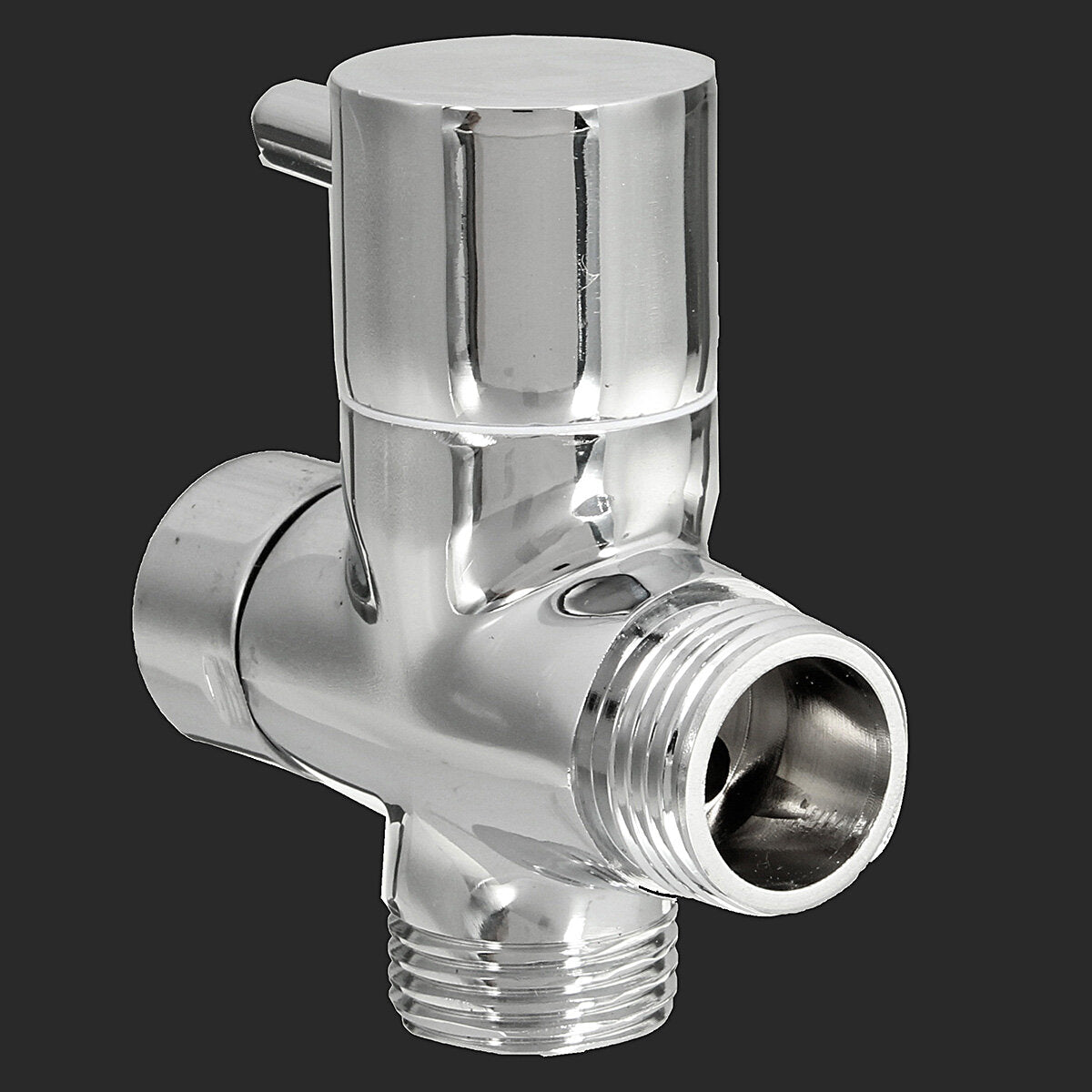 Brass 3 ways T-adapter Diverter Valve Water Pipe Switching Valve Faucet Accessory