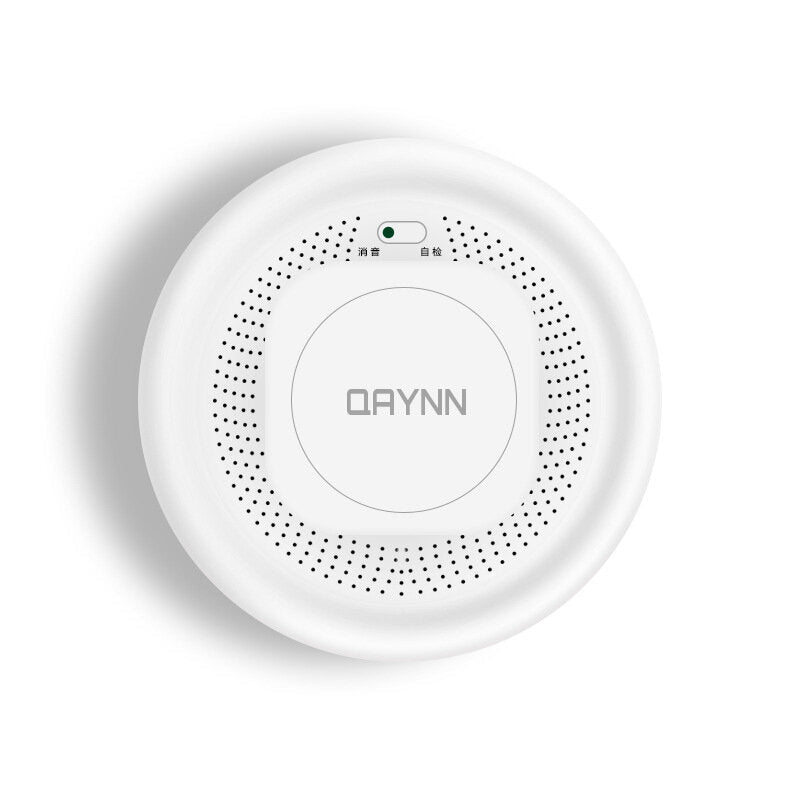 Smart Smoke Leak Sensor Detector App Control / Voice Control With Alexa Google Assistant For Smart Home Alarm System