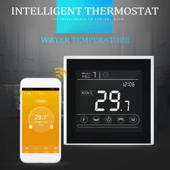WIFI Thermostat for Electric Floor Heating Touch Screen Temperature Controller Work with Alexa Google Home AC95~240V