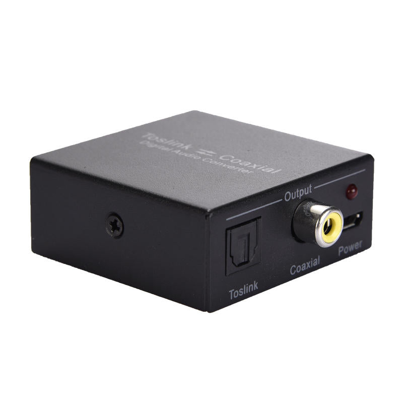 Fiber Coaxial Interchanger Digital 2-Way Audio Converter Small And Convenient