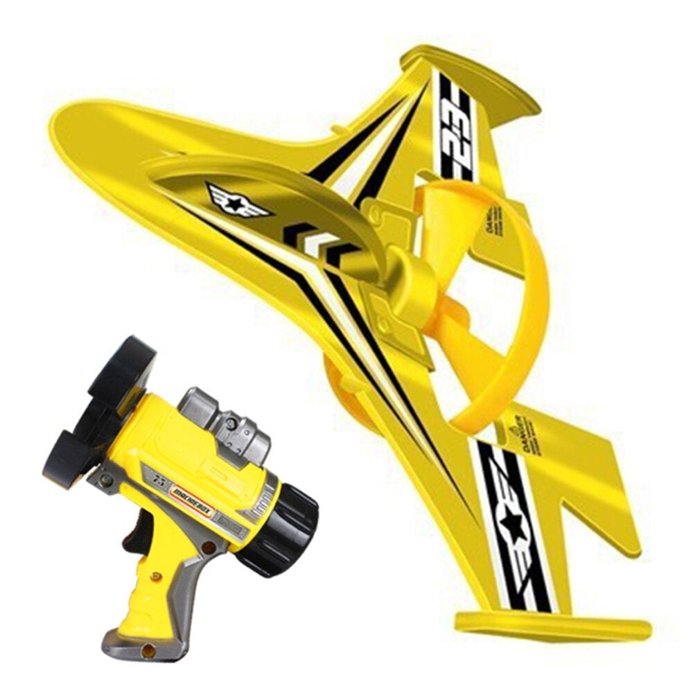 Hand Throwing Swivel Foam Aircraft Outdoor Launcher Gliding Flying Plane Model Children Toys Gifts